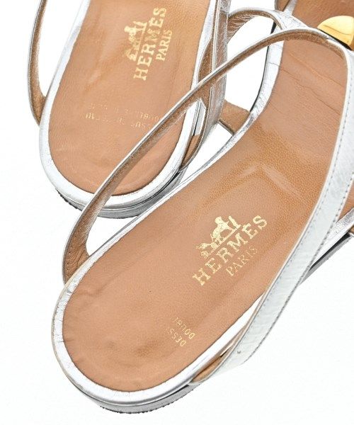 Hermes Sandals Silver — view 6