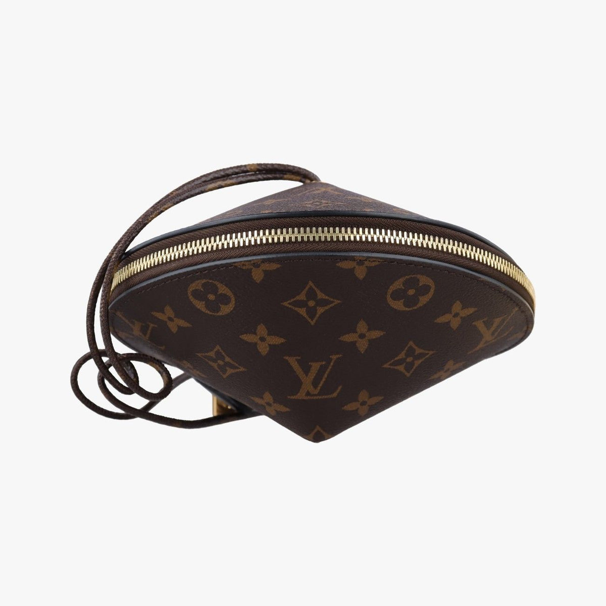 Louis Vuitton Tupi Brown Monogram Canvas Cowhide Leather Clutch