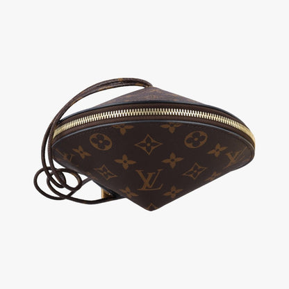 Louis Vuitton Tupi Brown Monogram Canvas Cowhide Leather Clutch