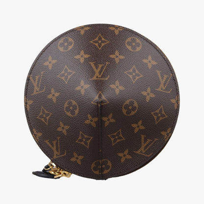 Louis Vuitton Tupi Brown Monogram Canvas Cowhide Leather Clutch — view 3