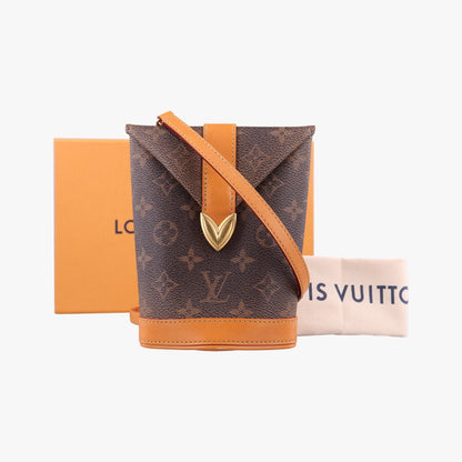 Louis Vuitton Envelope Pouch Monogram Brown Leather