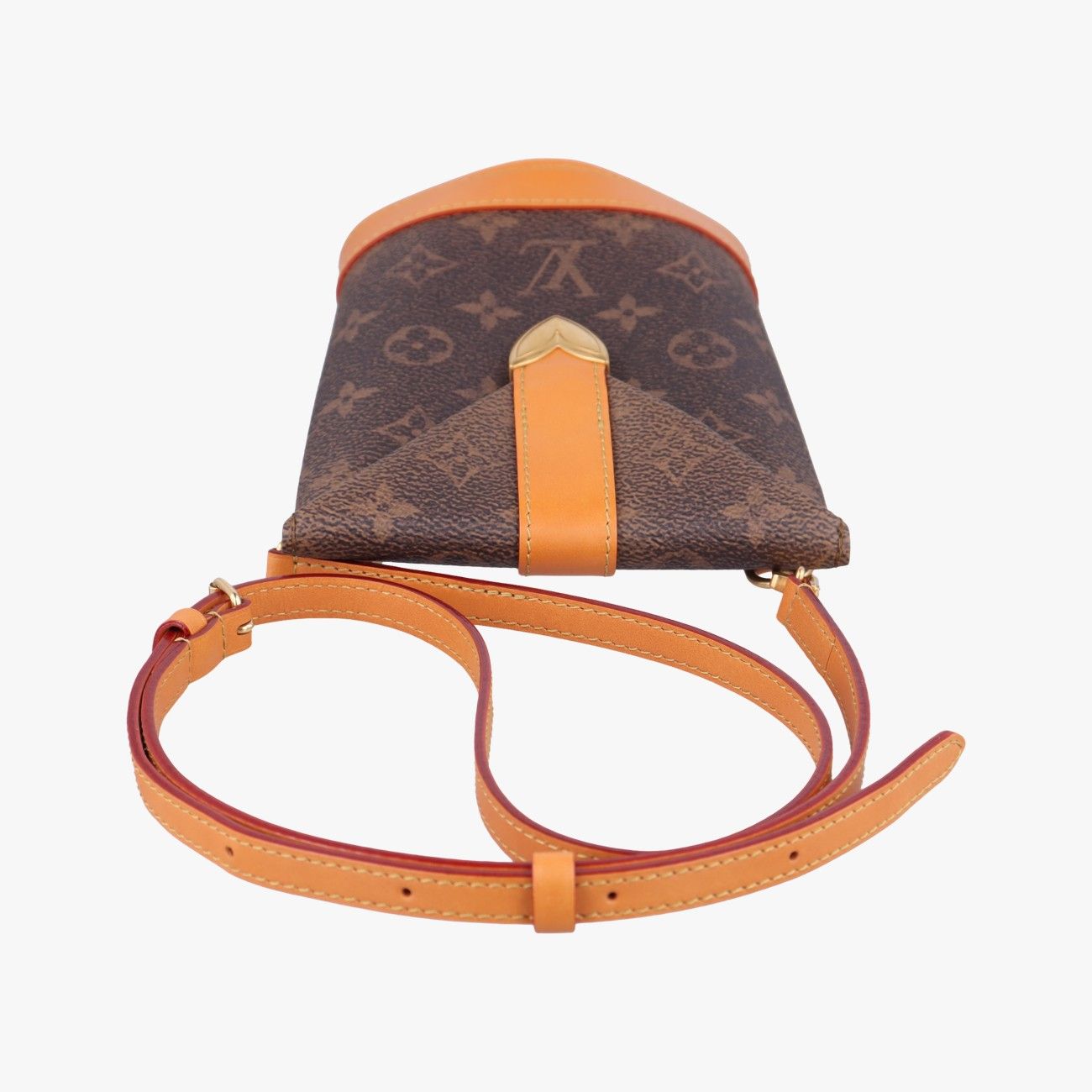Louis Vuitton Envelope Pouch Monogram Brown Leather — view 8