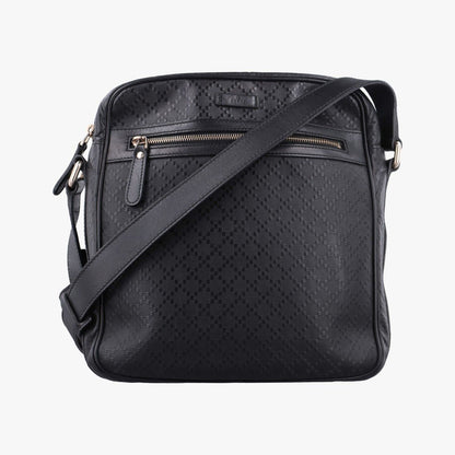 Gucci GG Supreme Messenger Black Leather