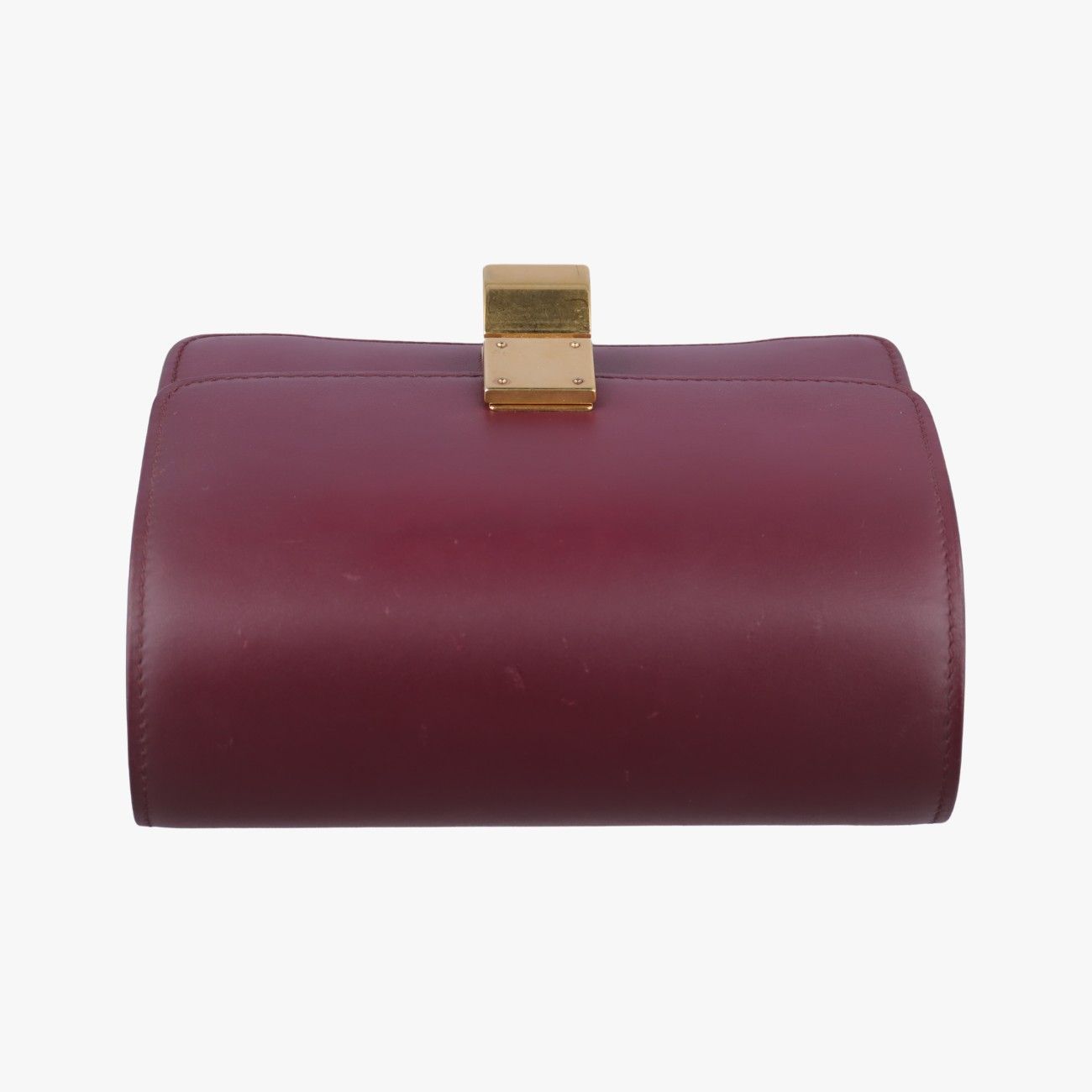 Celine Classic Small Wine Red Leather Shoulder Bag — view 8