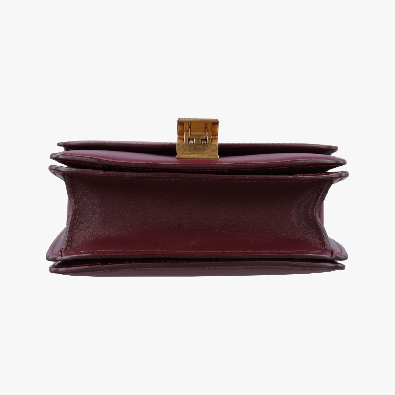 Celine Classic Small Wine Red Leather Shoulder Bag — view 3