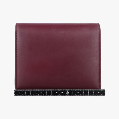 Celine Classic Small Wine Red Leather Shoulder Bag — view 2