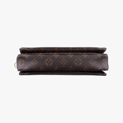 Louis Vuitton Pochette Metis MM Monogram Brown Canvas Handbag — view 3