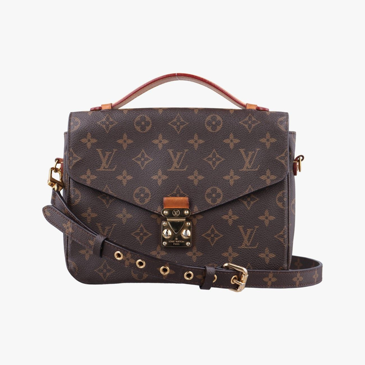 Louis Vuitton Pochette Metis MM Monogram Brown Canvas Handbag