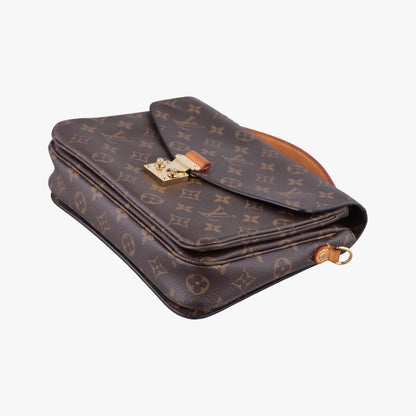 Louis Vuitton Pochette Metis MM Monogram Brown Canvas Handbag — view 4