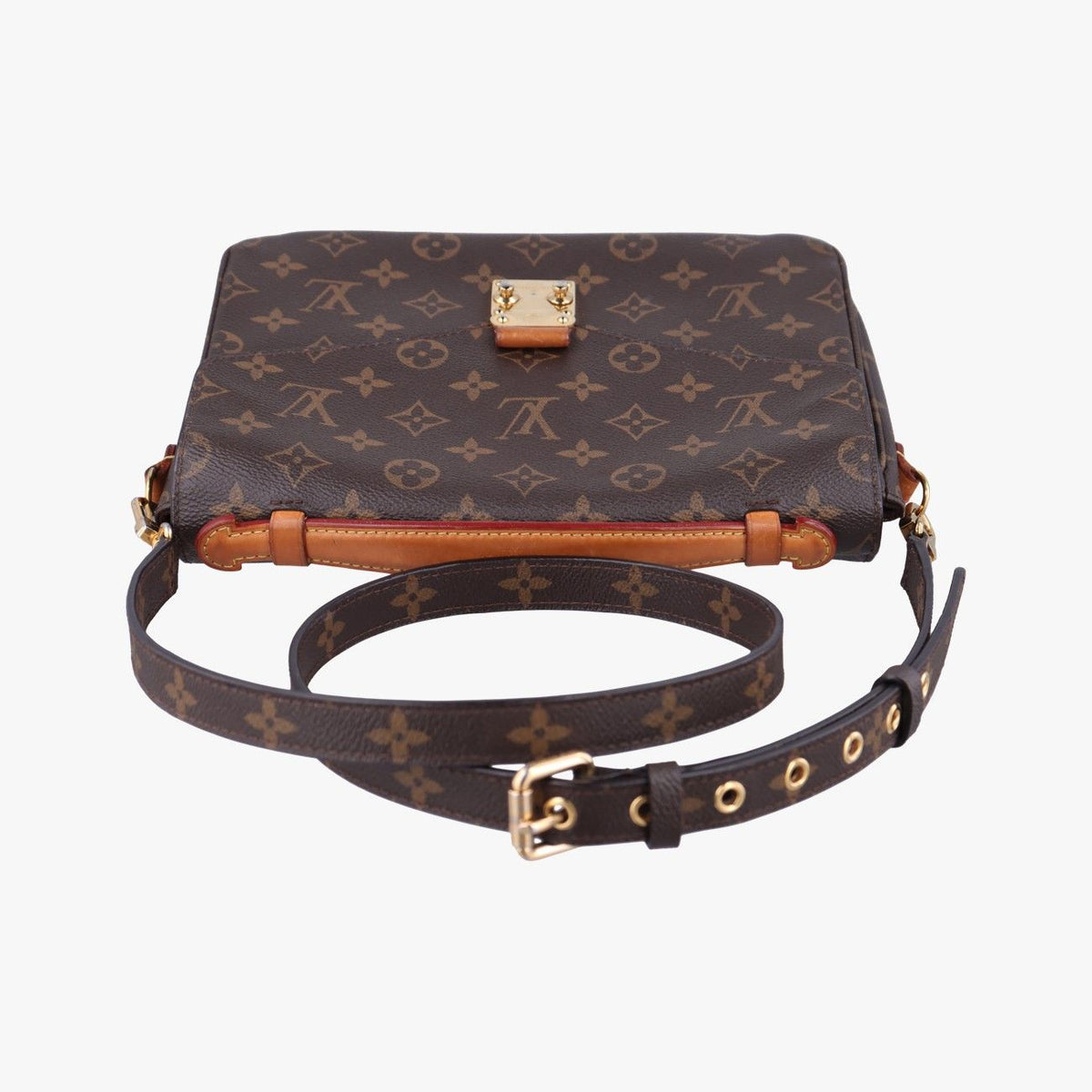 Louis Vuitton Pochette Metis MM Monogram Brown Canvas Handbag — view 8