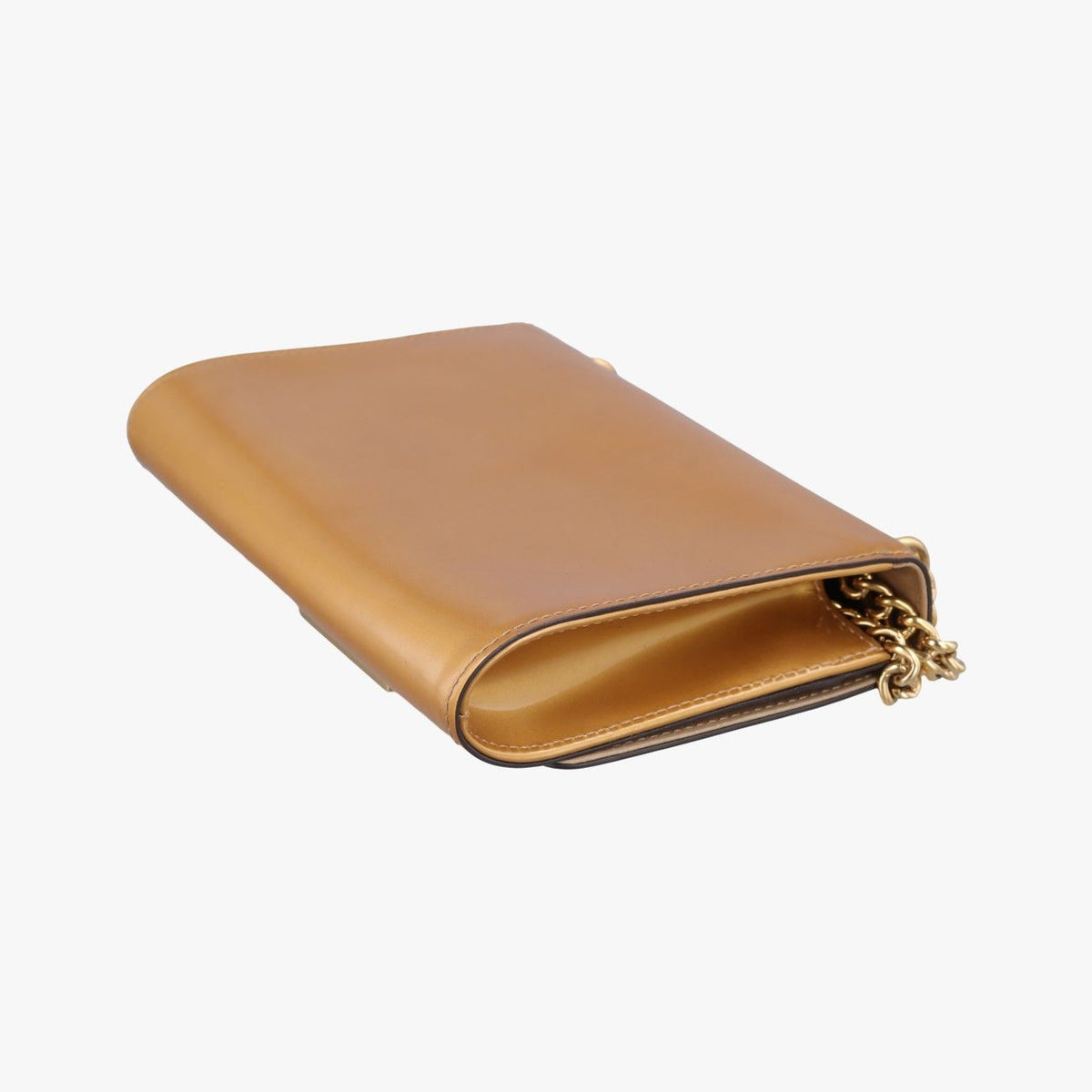 Louis Vuitton Pochette Louise MM Mustard Yellow Vernis Shoulder Bag — view 6