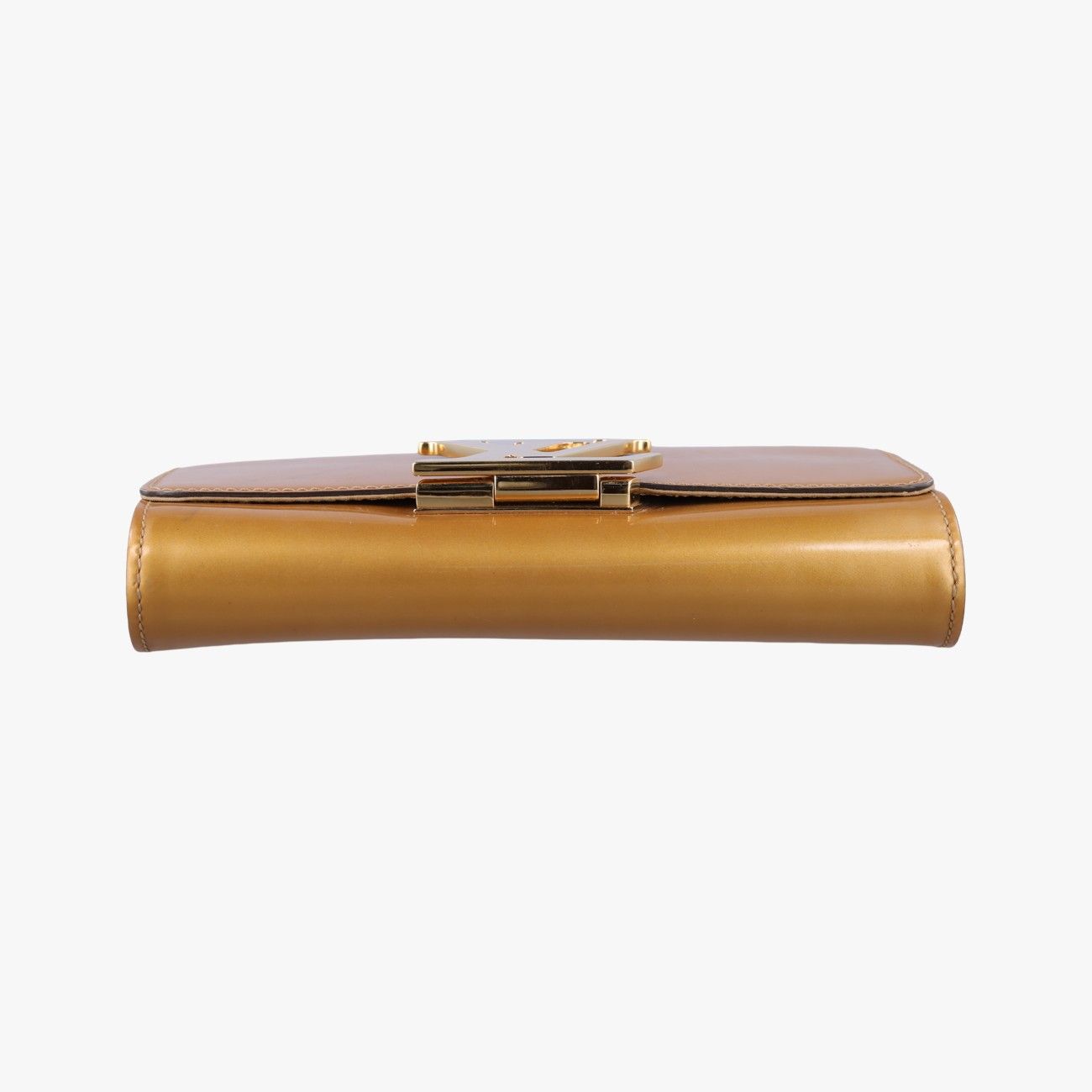 Louis Vuitton Pochette Louise MM Mustard Yellow Vernis Shoulder Bag — view 3