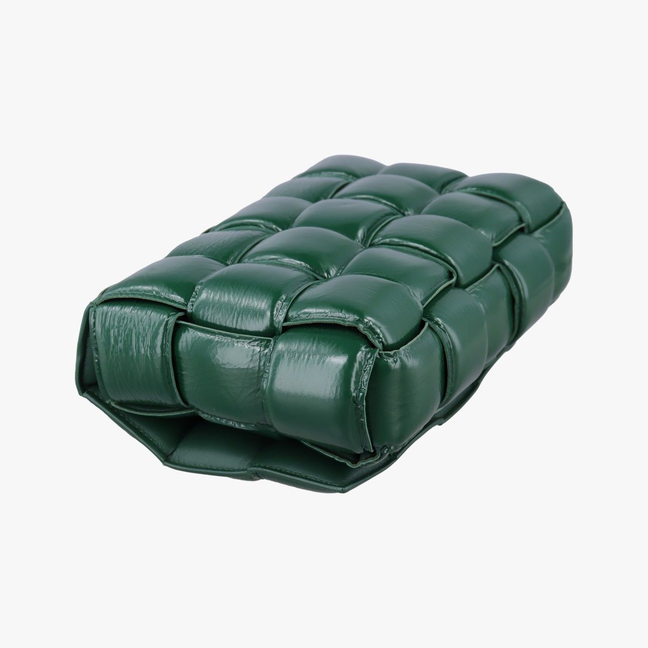 Bottega Veneta Padded Cassette Green Lambskin Shoulder Bag — view 7