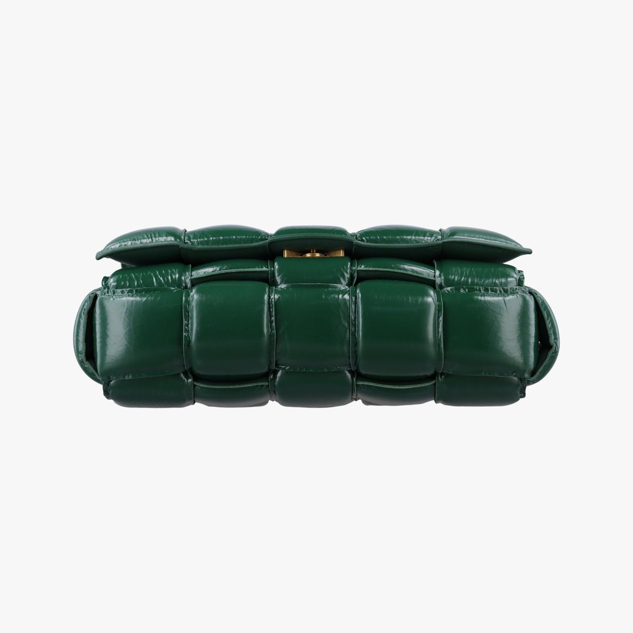 Bottega Veneta Padded Cassette Green Lambskin Shoulder Bag — view 3