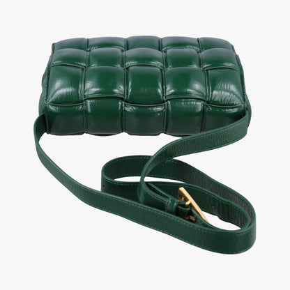 Bottega Veneta Padded Cassette Green Lambskin Shoulder Bag — view 8