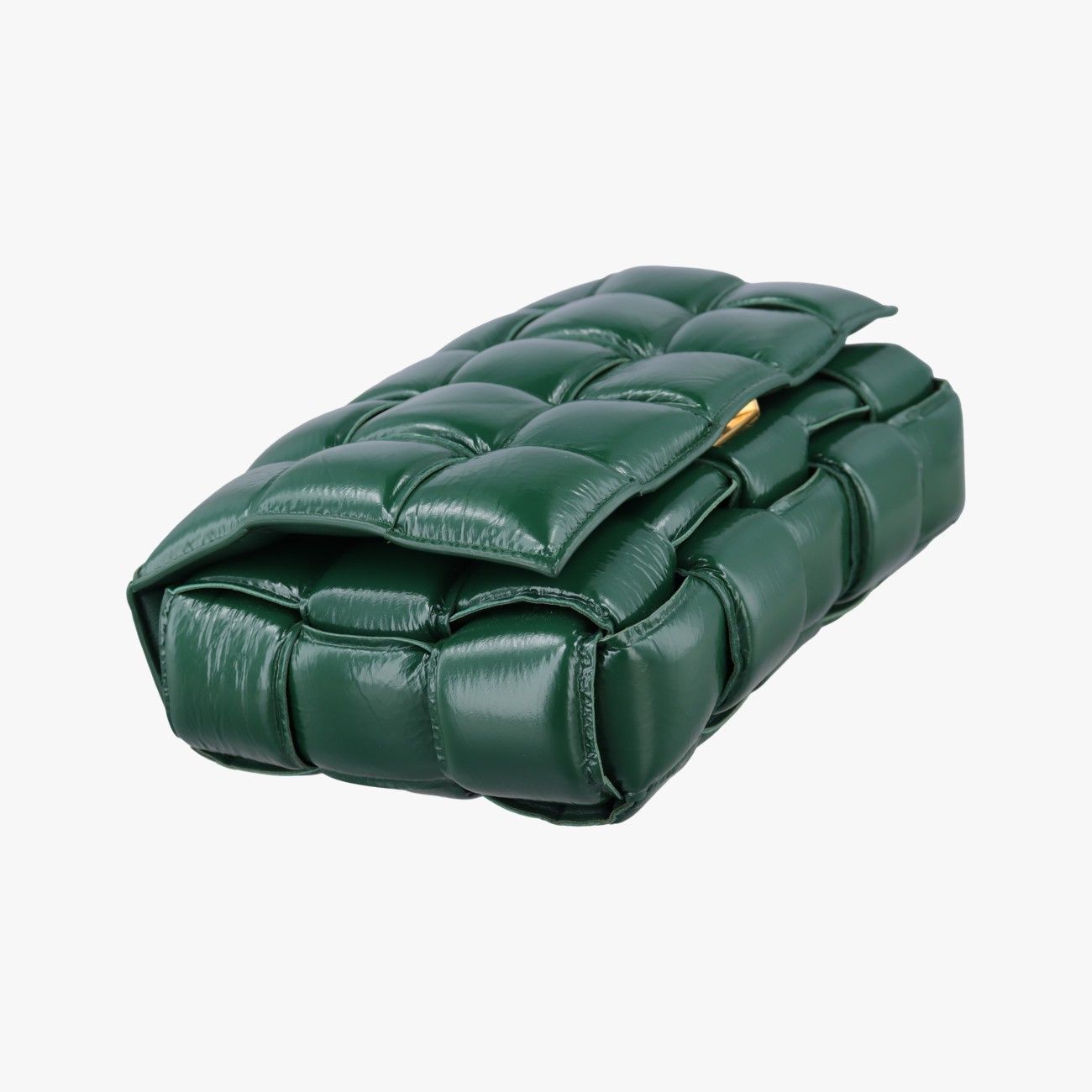 Bottega Veneta Padded Cassette Green Lambskin Shoulder Bag — view 5