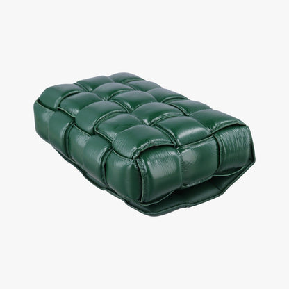 Bottega Veneta Padded Cassette Green Lambskin Shoulder Bag — view 6