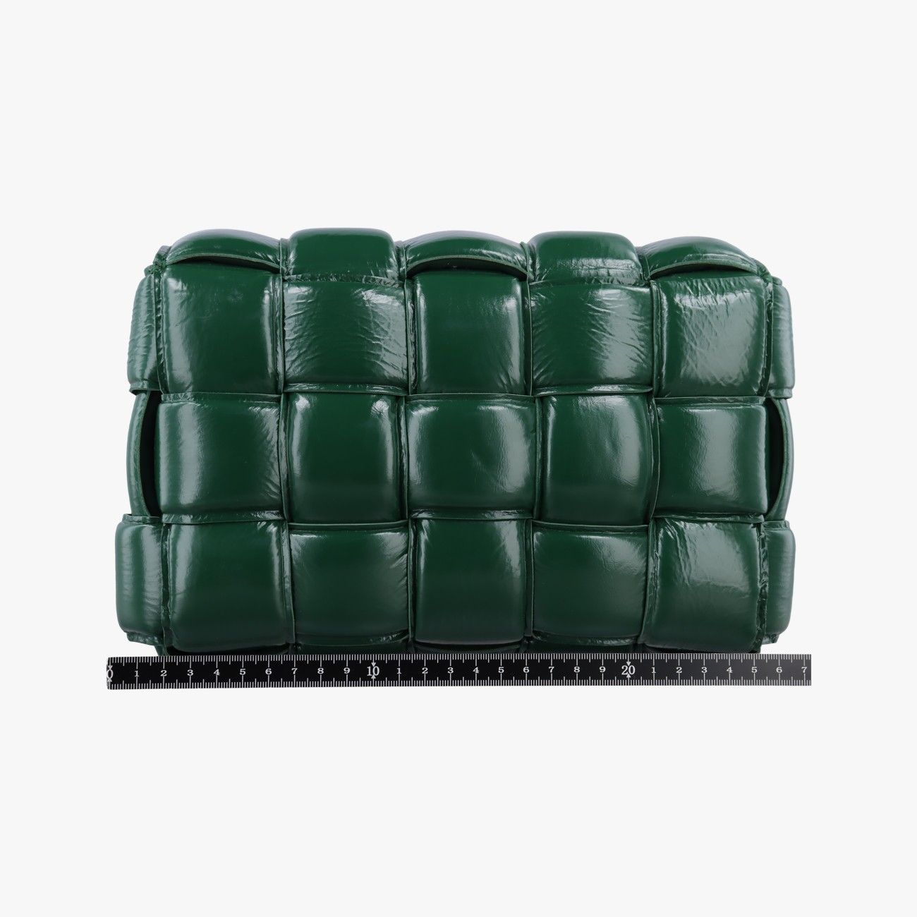 Bottega Veneta Padded Cassette Green Lambskin Shoulder Bag — view 2