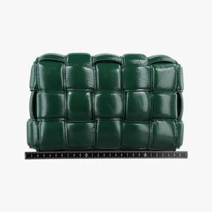 Bottega Veneta Padded Cassette Green Lambskin Shoulder Bag — view 2