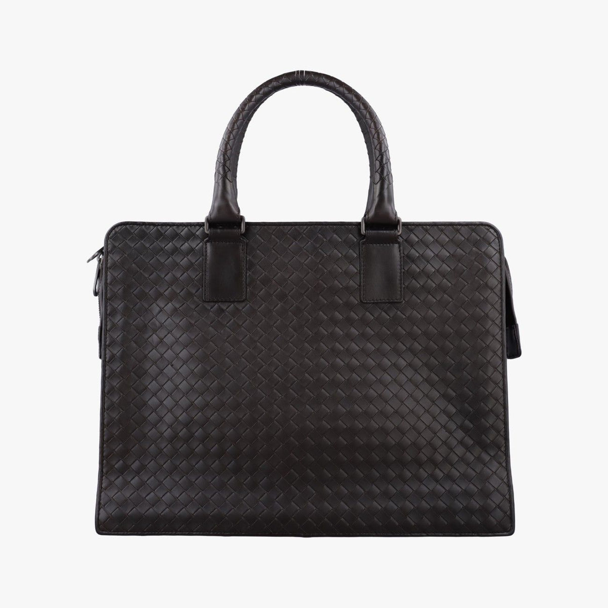 Bottega Veneta Intrecciato Brown Lambskin Handbag