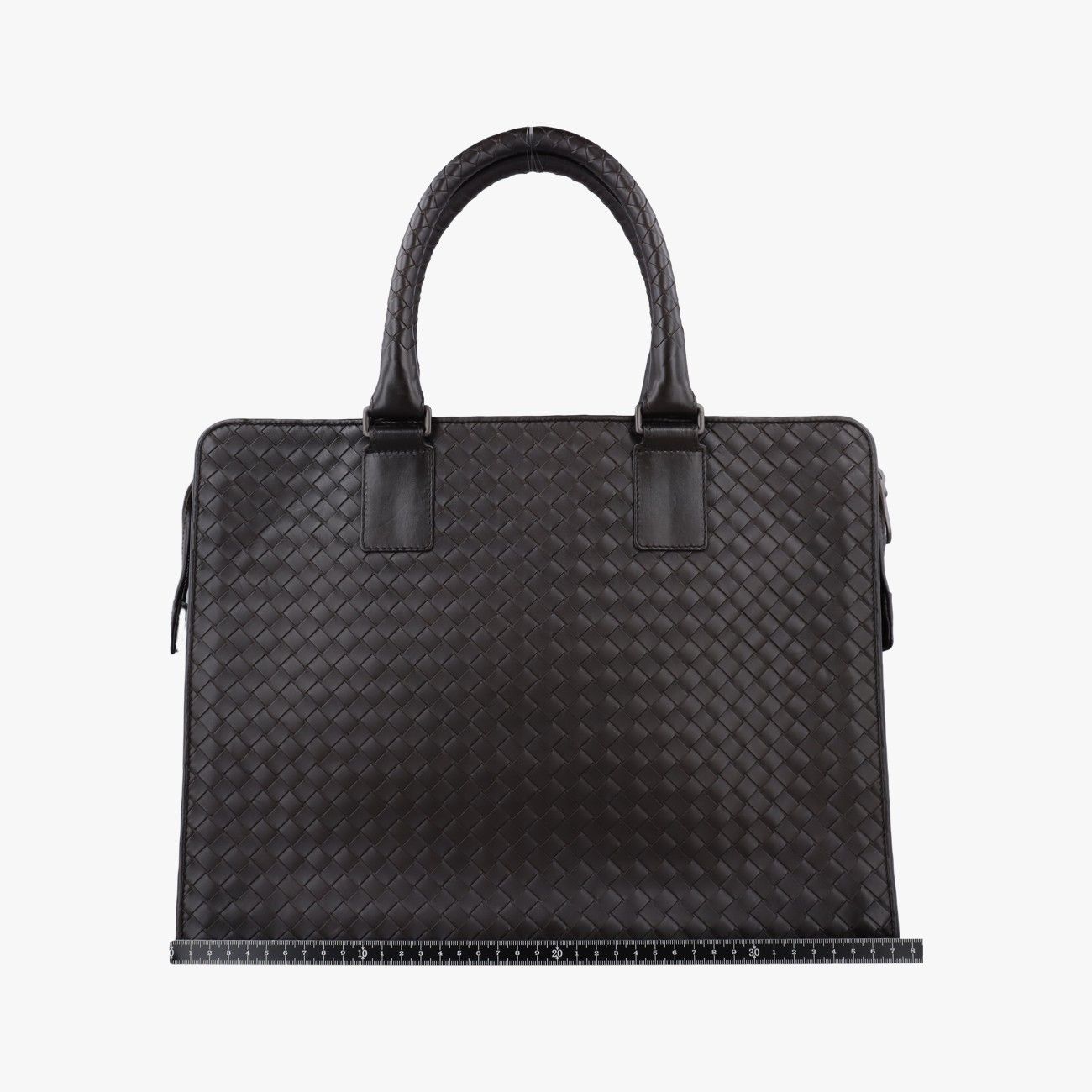 Bottega Veneta Intrecciato Brown Lambskin Handbag — view 2