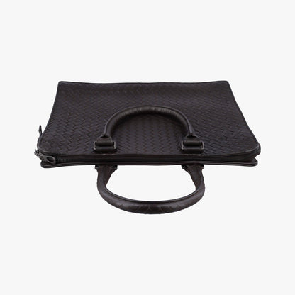 Bottega Veneta Intrecciato Brown Lambskin Handbag — view 8