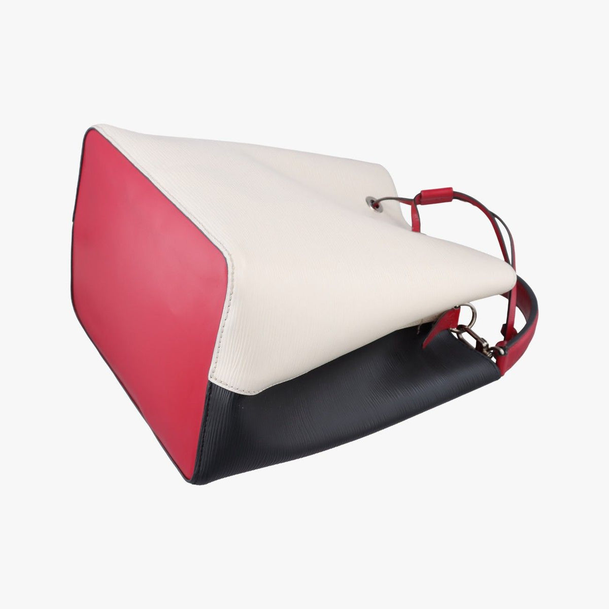 Louis Vuitton Neo Noe Red White Black Epi Bucket Bag — view 4