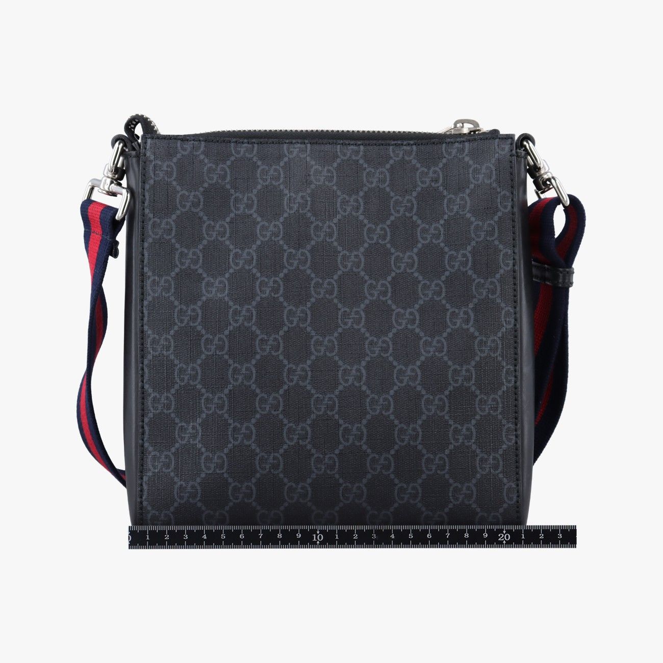 Gucci GG Supreme Courier Messenger Black Multicolor Leather — view 2