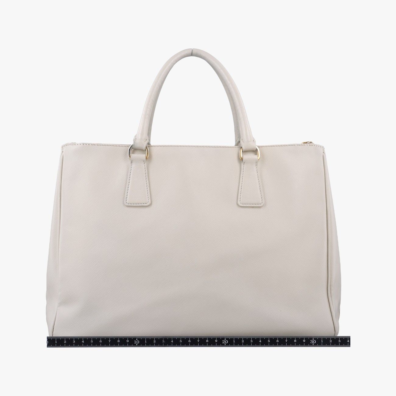 Prada Galleria White Saffiano Leather Shoulder Bag — view 2