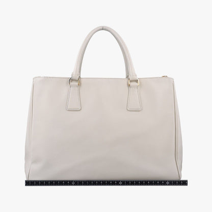 Prada Galleria White Saffiano Leather Shoulder Bag — view 2