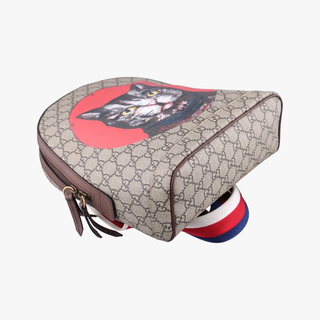 Gucci GG Supreme Bosco Dog Print Beige Multicolor Backpack — view 5