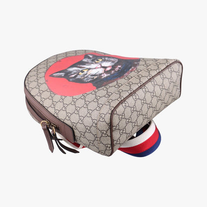 Gucci GG Supreme Bosco Dog Print Beige Multicolor Backpack — view 5