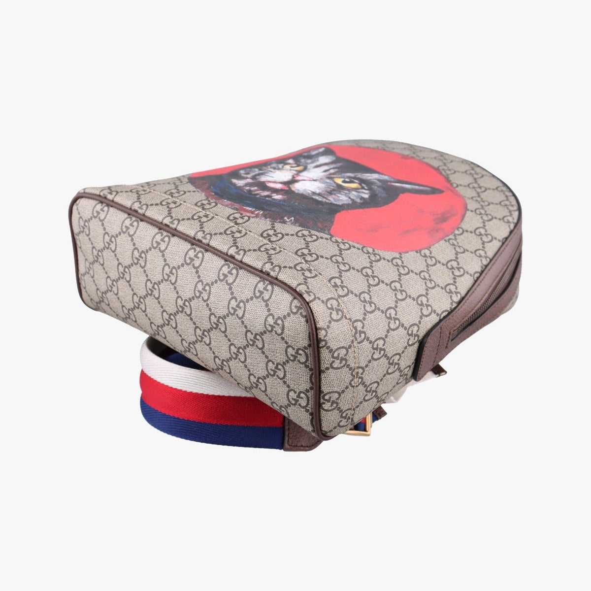 Gucci GG Supreme Bosco Dog Print Beige Multicolor Backpack — view 4