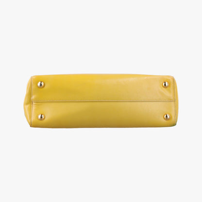 Prada Parabolic Tote Yellow Saffiano Leather 7 — view 3