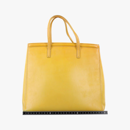 Prada Parabolic Tote Yellow Saffiano Leather 7 — view 2