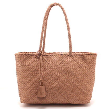 Prada Large Tote Beige Leather