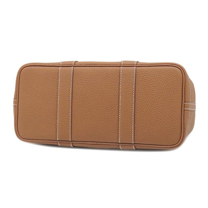 Hermes Tote Garden Party TPM 30 Gold Silver Brown Oarleather — view 3