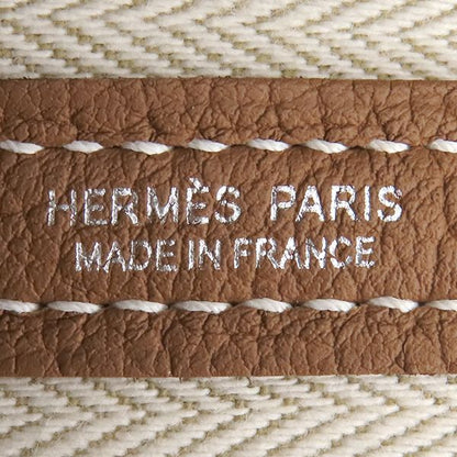 Hermes Tote Garden Party TPM 30 Gold Silver Brown Oarleather — view 7