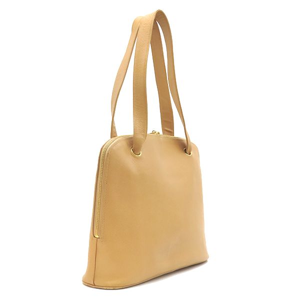 Chanel Tote CC Logo Caviar Leather Beige Gold Coco Ball — view 2