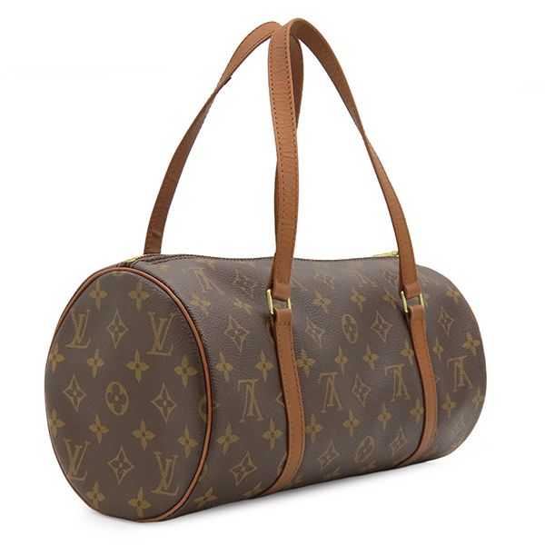 Louis Vuitton Handbag Papillon 30 Monogram Canvas Gold Brown Vintage — view 2