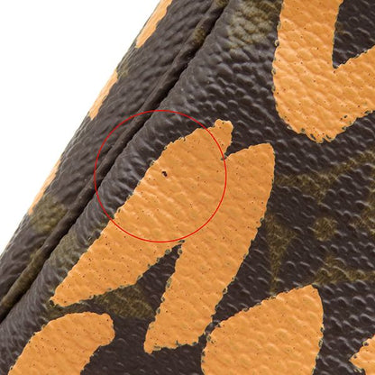 Louis Vuitton Pouch Pochette Accessoires Monogram Canvas Graffiti Peach Gold — view 5