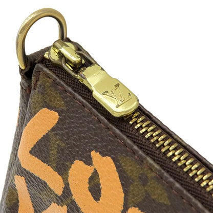 Louis Vuitton Pouch Pochette Accessoires Monogram Canvas Graffiti Peach Gold — view 6