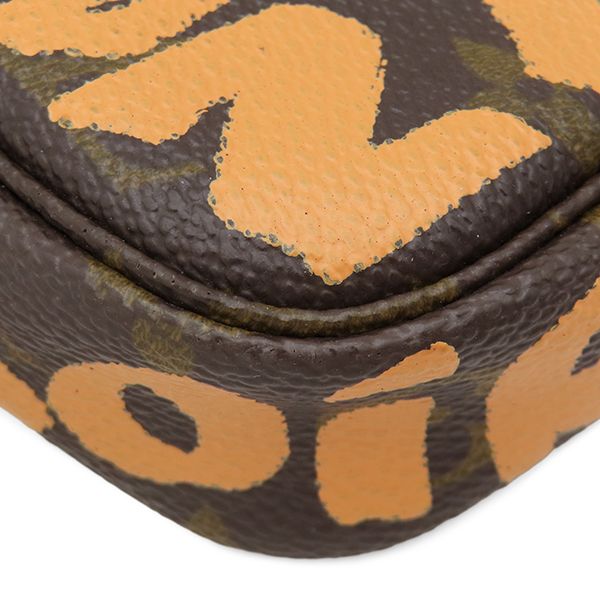 Louis Vuitton Pouch Pochette Accessoires Monogram Canvas Graffiti Peach Gold — view 4
