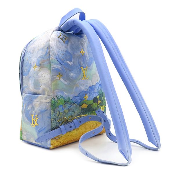 Louis Vuitton Backpack Van Gogh Palm Springs Blue Gold Masters Collection — view 2