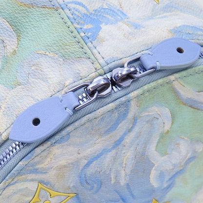 Louis Vuitton Backpack Van Gogh Palm Springs Blue Gold Masters Collection — view 7