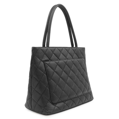 Chanel Tote Reissue Caviar Leather Black Gold CC Logo Shoulder Bag 62 — view 2