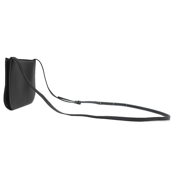 Loewe Shoulder Bag Gate Double Zip Pouch Leather Black Gold — view 2