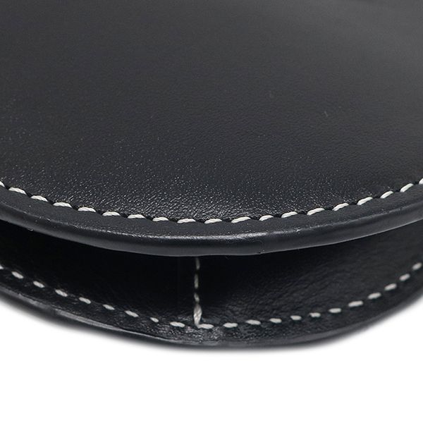 Loewe Shoulder Bag Gate Double Zip Pouch Leather Black Gold — view 4