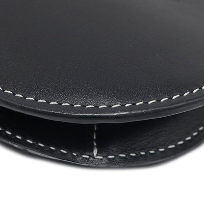 Loewe Shoulder Bag Gate Double Zip Pouch Leather Black Gold — view 4