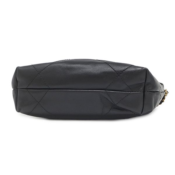 Chanel 2-Way Bag Chanel 22 Mini Handbag Leather Black Gold — view 3